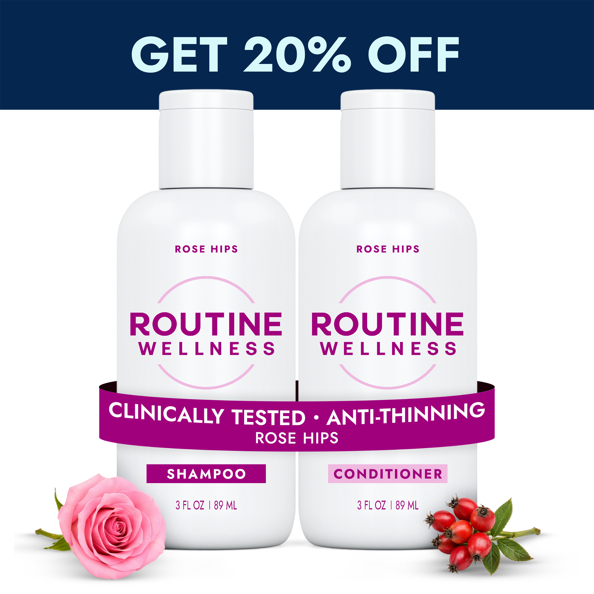 Shampoo & Conditioner Travel Size Set
